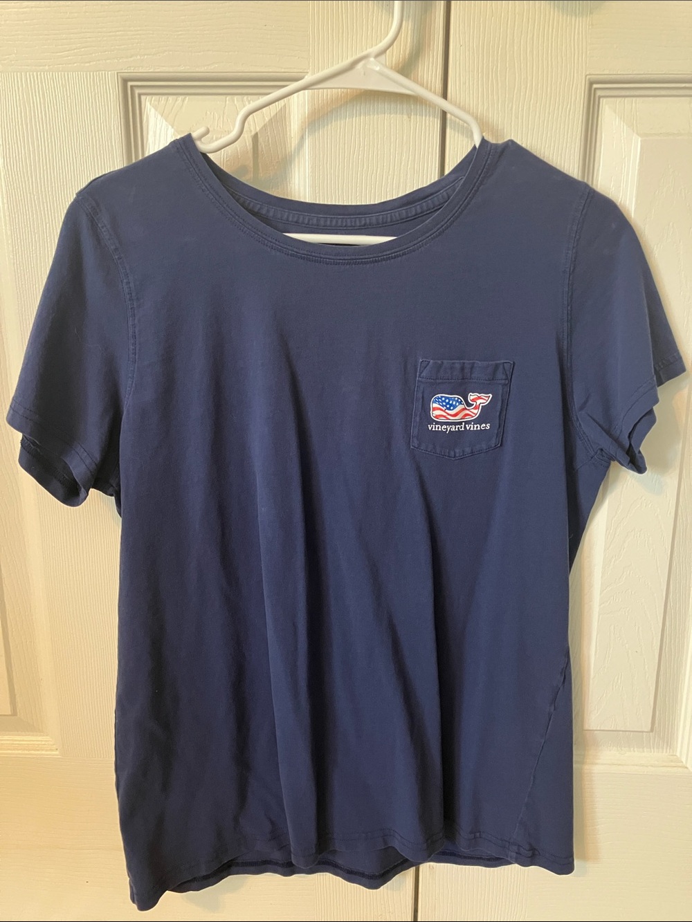 Vineyard Vines Navy Short-Sleeve Pocket Tee